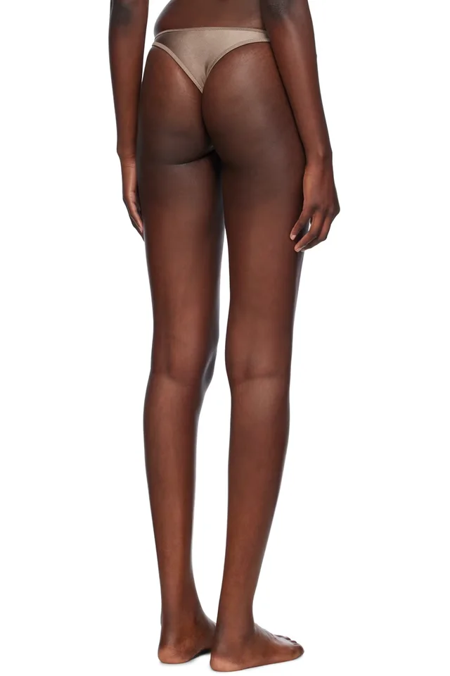 Miaou Taupe Nicola Bikini Bottom, photo 3 of 3 from SSENSE