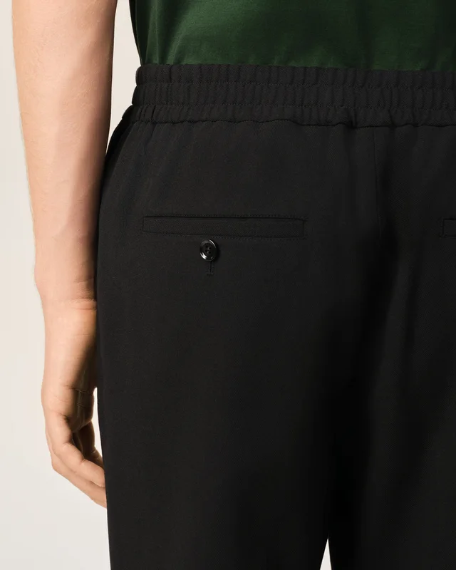 Ami Paris Ami Elasticated Waistband Straight Leg Trousers, photo 6 of 6 from SENSER