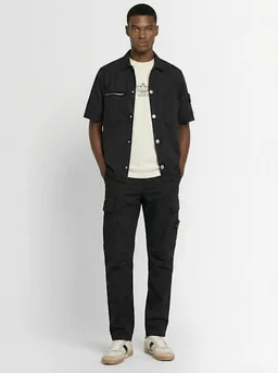 Stone Island Stretch cotton twill shirt in 97% Cotton, 3% Elastane, photo 2 of 5 from LUISAVIAROMA