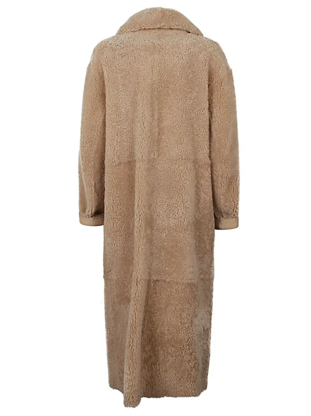Enes Allegra Leather Long Coat, photo 2 of 3 from Balardi