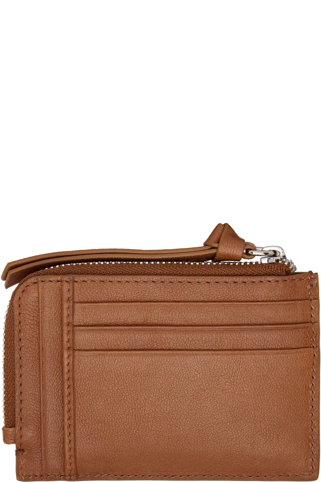 Vivienne Westwood Brown Zip Card Holder, photo 2 of 2 from SSENSE