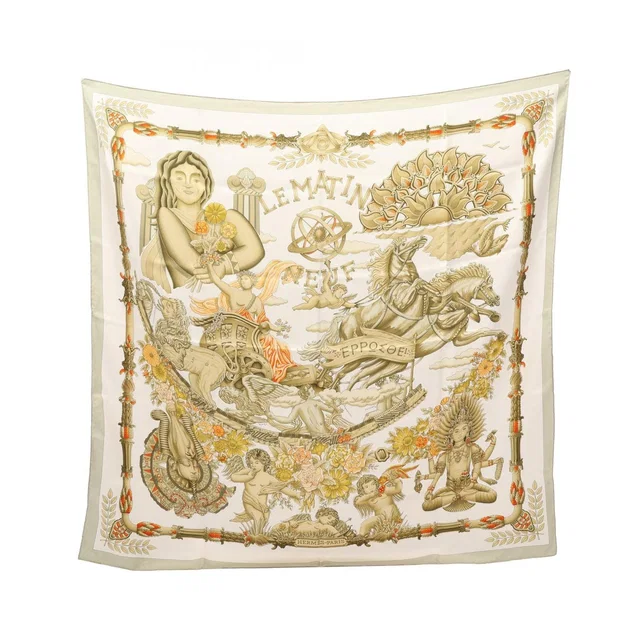 Hermès Scarf Carre 90 le Matin Neuf Silk in Silk from The Reluxe