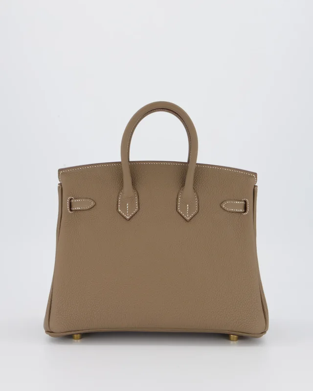 Hermès Birkin 25 Retourne Bag in Taupe Togo leather from Sellier, photo 7 of 22