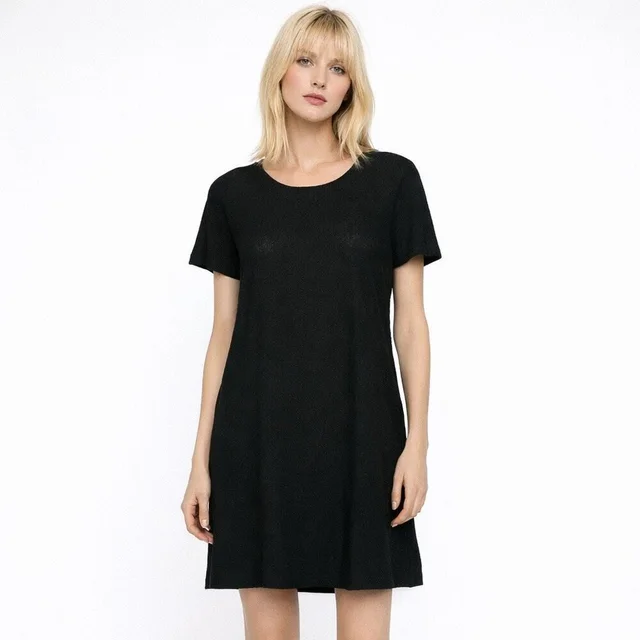 Max Mara Vintage Y2k Black Mini Dress Short Sleeve Knit Fits Size Small in black from Poshmark