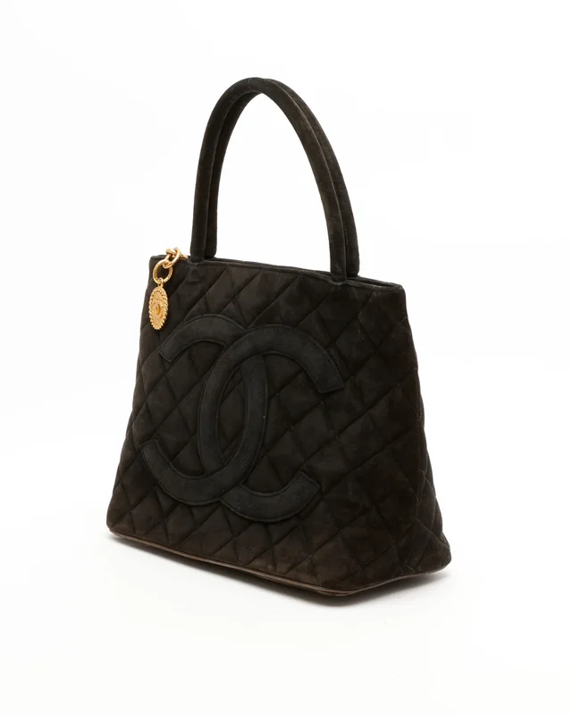 Chanel Suede Medallion Tote Bag in Suede from A Retro Tale, photo 2 of 13