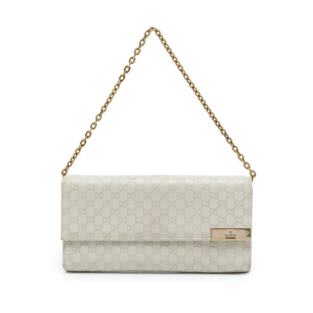 Brown Gucci Microguccissima Dice Wallet On Chain Shoulder Bag in Brown Leather from Designer Revival