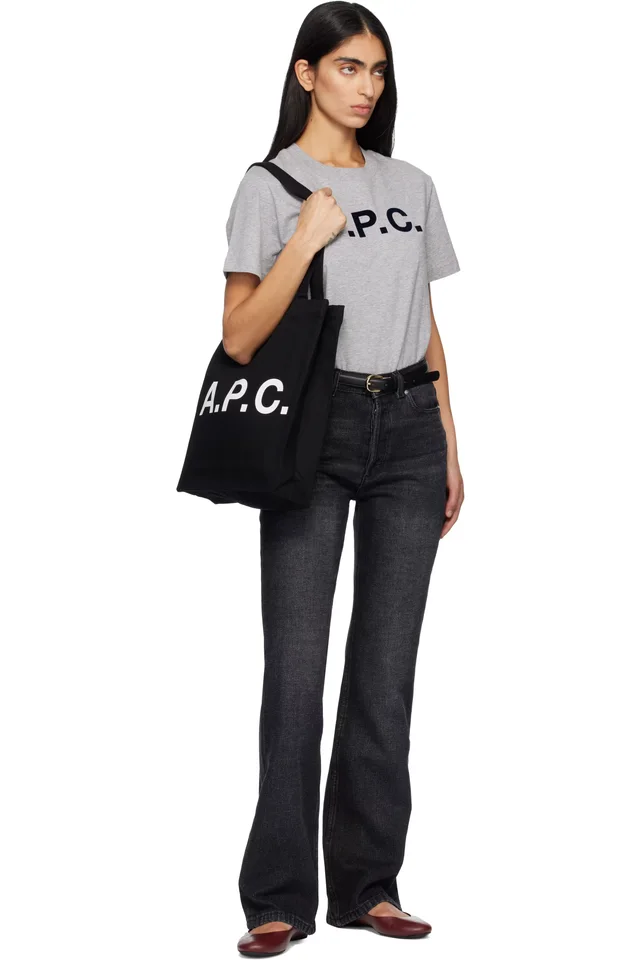 A.P.C. Gray Standard Grand 'VPC' T-shirt, photo 4 of 4 from SSENSE