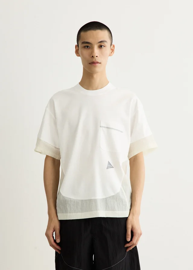 And Wander Combi Short Sleeve T-Shirt in White from Incu, photo 1 of 1