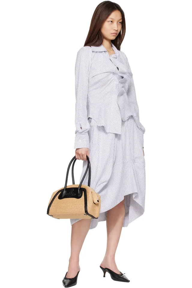 Vivienne Westwood Beige Shirley Small Holdall Bag, photo 4 of 4 from SSENSE