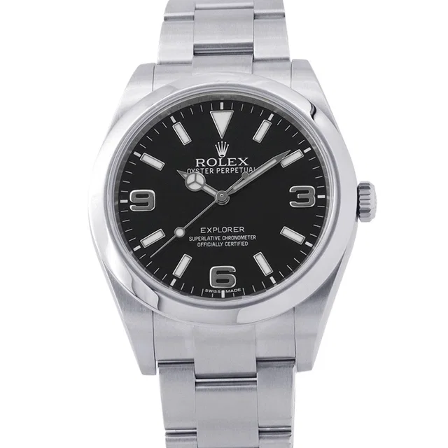 Rolex Explorer I W39mm Stainless Steel Black Dial214270 in Black from GALLERY RARE