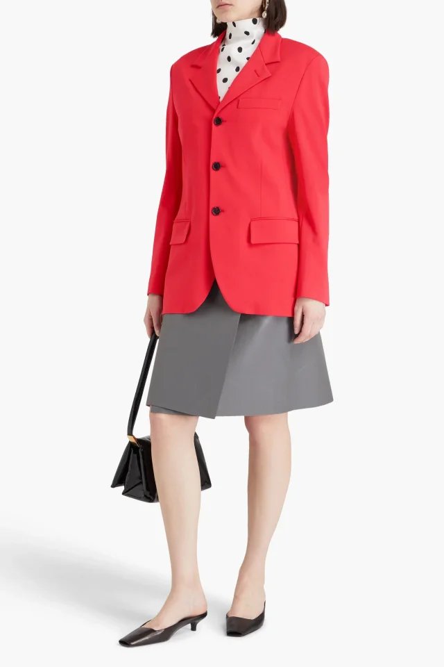 Marni Jersey Tailored Blazer in Red, photo 2 of 4 from THE OUTNET
