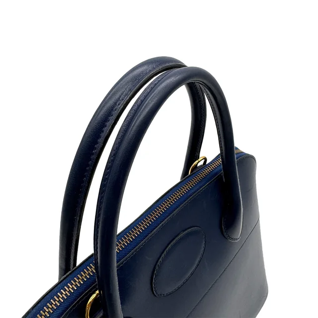Hermès Bolide 31 Blue Roy Boxcalf Hand Shoulder Bag 1995 Circle Y Gold Hardware in Blue from Luxury Promise, photo 2 of 2