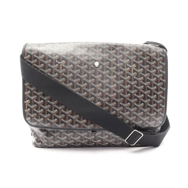 Goyard Capetian Mm Shoulder Bag/Handbag, Coated Canvas And Leather in black Coated canvas from Poshmark, photo 1 of 1
