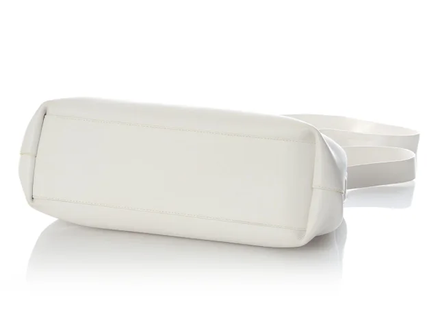Bottega Veneta White Calfskin The Point Bag in White Calfskin from Ann's Fabulous Finds, photo 6 of 9