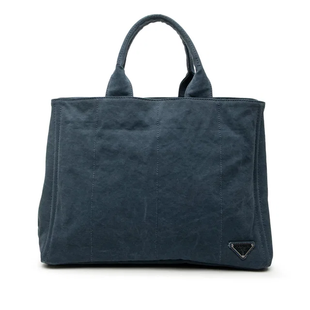 Blue Prada Denim Tote in Blue Denim from Designer Revival