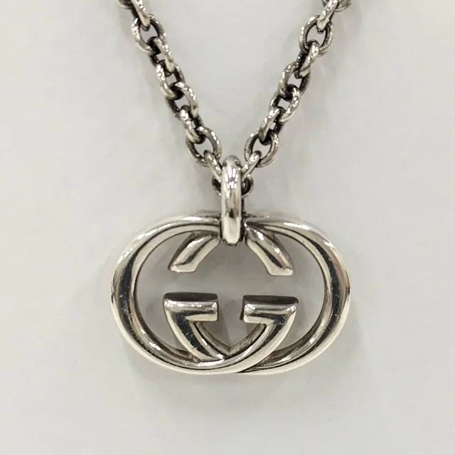 Gucci Interlocking G Necklace Silver in Silver from The Reluxe