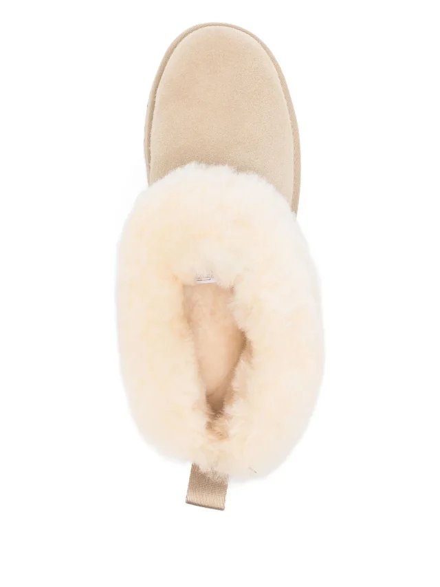 UGG shearling platform boots in Neutrals, photo 4 of 4 from FARFETCH