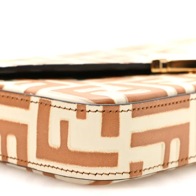 Fendi FF Diamonds Wallet On Chain Camellia Caramel in Calfskin from FASHIONPHILE, photo 9 of 11