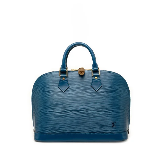 Blue Louis Vuitton Epi Alma PM Handbag in Blue Leather from Designer Revival, photo 1 of 1