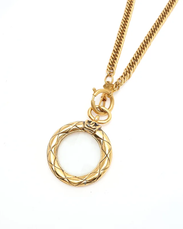 Chanel Coco Mark Magnifying Glass Long Necklace from A Retro Tale, photo 3 of 4