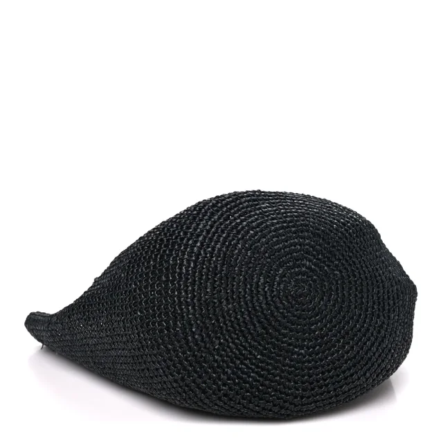 The Row Genevieve Tote Bag Black in Black Raffia from FASHIONPHILE, photo 4 of 9