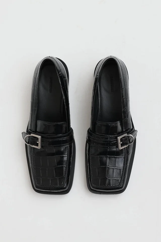 Balenciaga Embossed Bel Air Loafer in Crocodile from VSP Consignment, photo 2 of 2