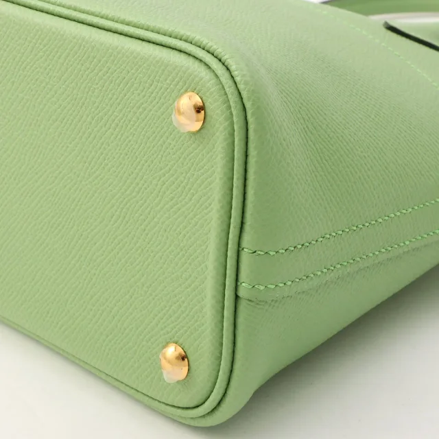 Hermès 2020 Bolide 27 Vert Criquet in Green Epsom leather from VINTAGE QOO TOKYO, photo 10 of 12