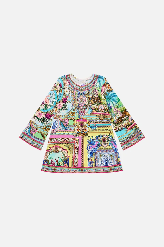 Camilla eBoutique KIDS FLARE LONG SLEEVE TEE MINI DRESS 4-10 SPIRIT OF SANTA MARIA from CAMILLA, photo 1 of 1