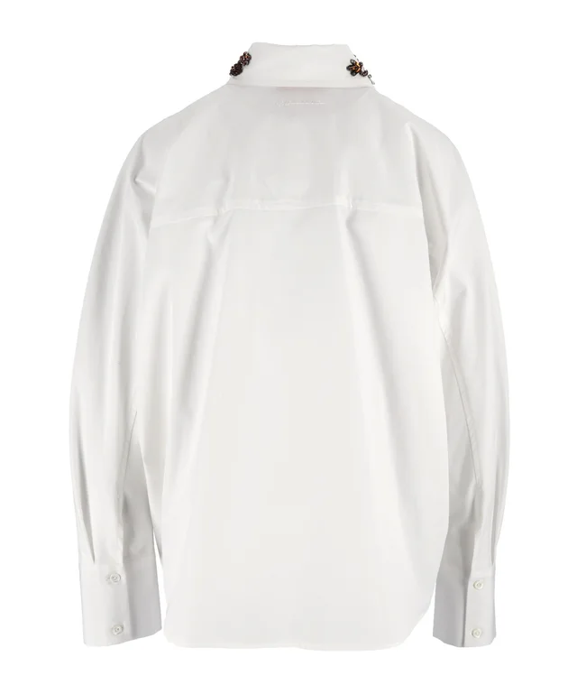 ERMANNO FIRENZE Embellished-collar long-sleeve shirt, photo 3 of 3 from SENSER