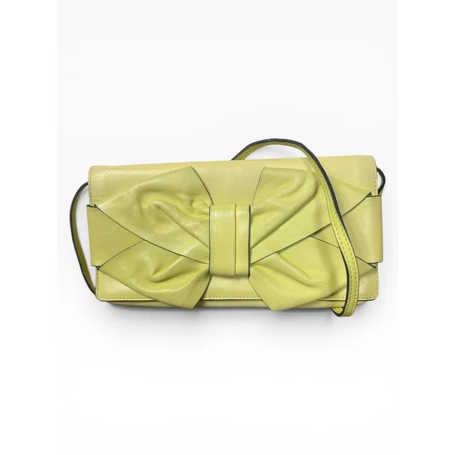 Valentino Garavani Crossbody Shoulder Bag Womens Small Yellow Leather Bow Italy in yellow Leather from Poshmark