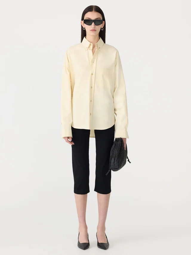 Bassike Slouch Crushed Cotton Shirt from bassike, photo 1 of 1