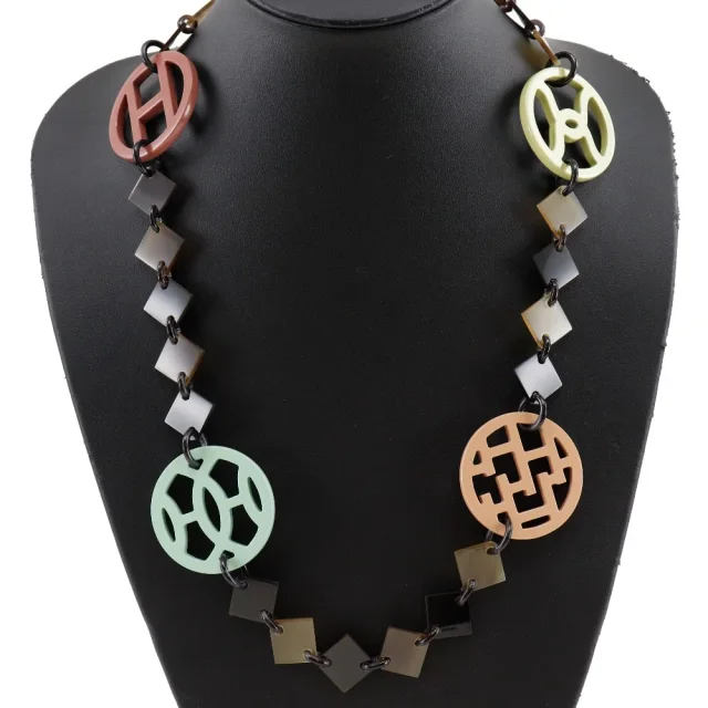 Hermès Diva Necklace Buffalo Horn in Multicolor Others from LuxUness, photo 2 of 7