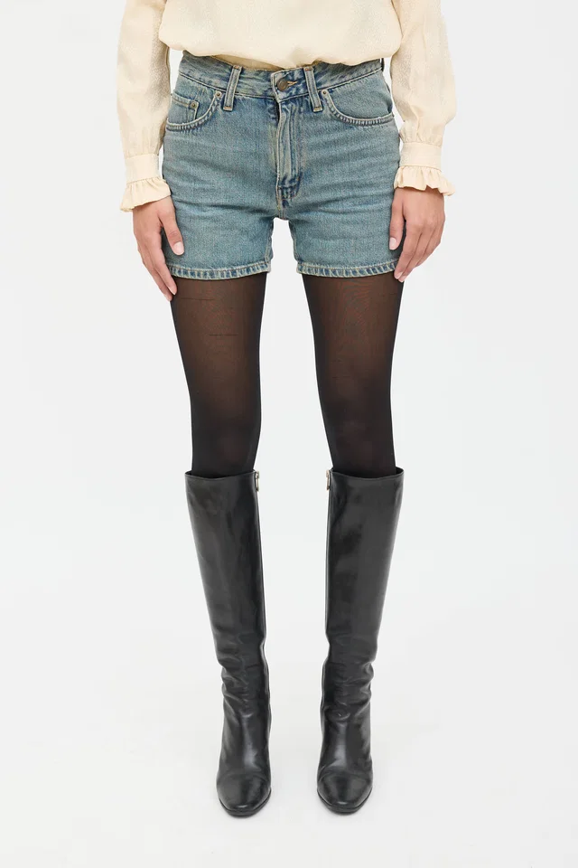 Saint Laurent Denim Shorts in Denim from VSP Consignment