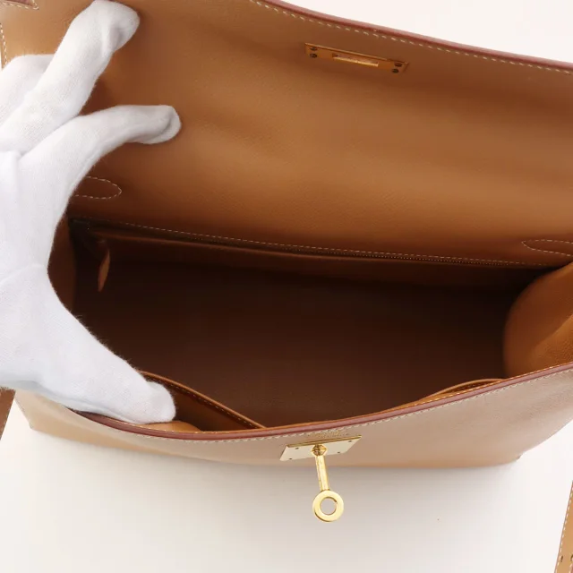 Hermès 2000年製 ケリー32 ナチュラル from VINTAGE QOO TOKYO, photo 5 of 16