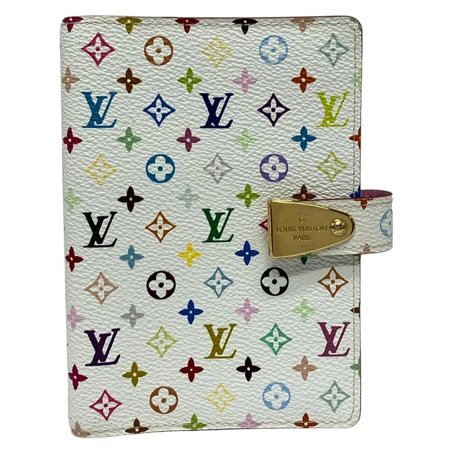 Louis Vuitton Agenda Monogram Multicolor PM Blanc in White Canvas from The Reluxe