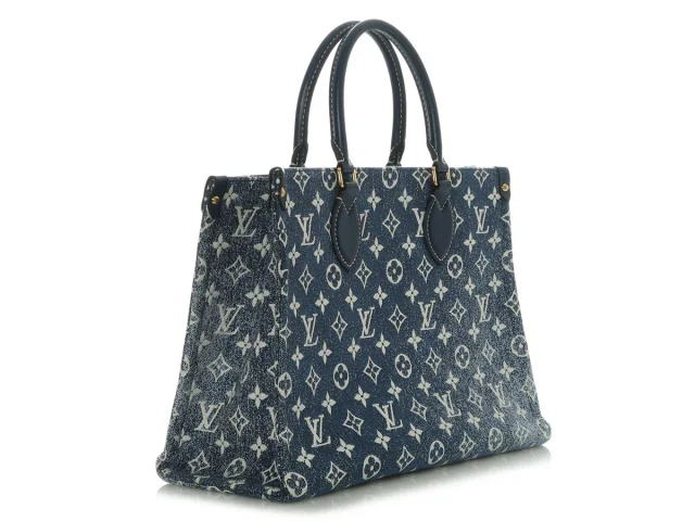 Louis Vuitton Monogram Denim Onthego MM in Blue Denim from Ann's Fabulous Finds, photo 6 of 10
