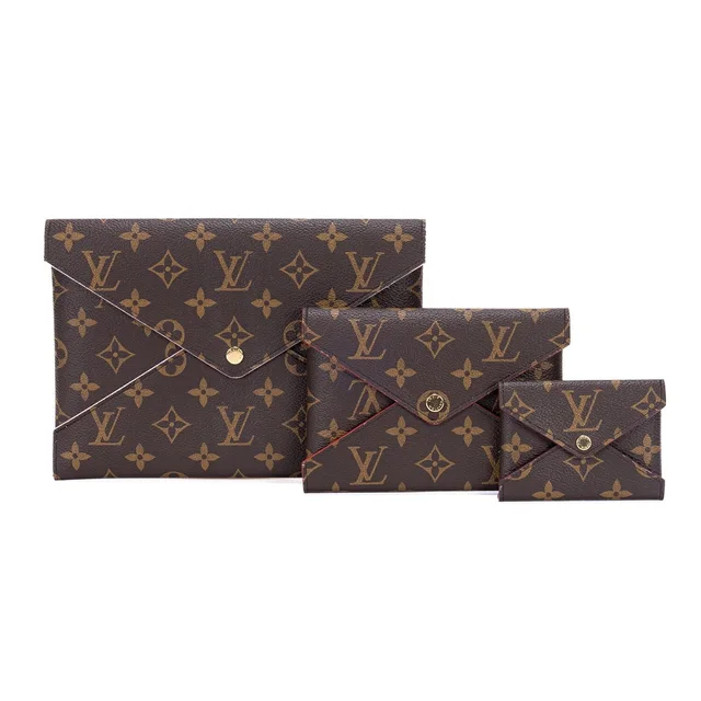Louis Vuitton Pochette Kirigami Brown Monogram Canvas Handbag in Brown Coated canvas from The Reluxe