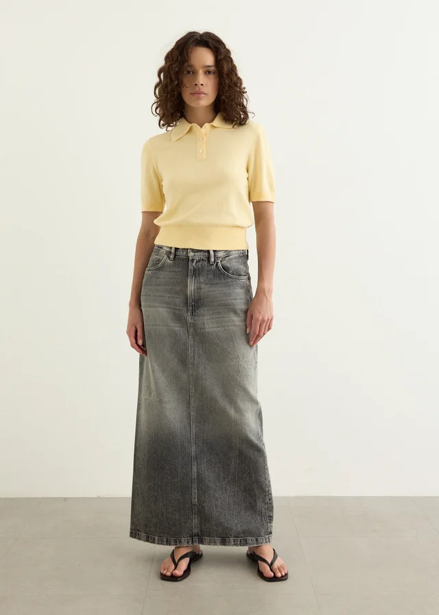 Acne Studios Long Denim Skirt in Black from Incu, photo 1 of 1