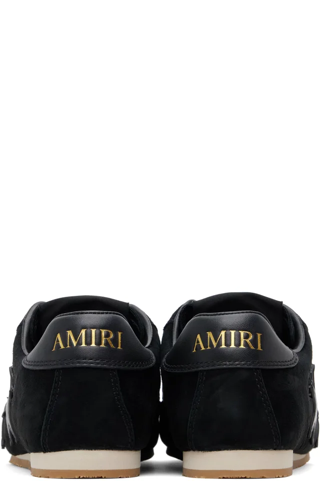 AMIRI Black Mesh Pacific Flat Sneakers, photo 2 of 5 from SSENSE