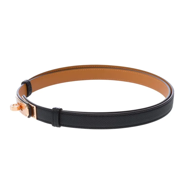 Hermes Kelly accessory in black leather - 103250 Black Belt in Black Epsom leather from HEWI, photo 5 of 8