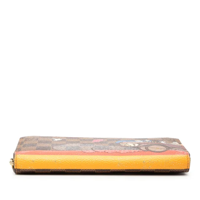 Brown Louis Vuitton Damier Ebene Evasion Illustre Zippy Wallet in Brown Canvas from Designer Revival, photo 2 of 2