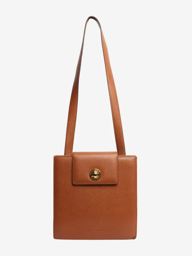 Bvlgari Brown vintage shoulder bag in Brown Leather from Sign of the Times