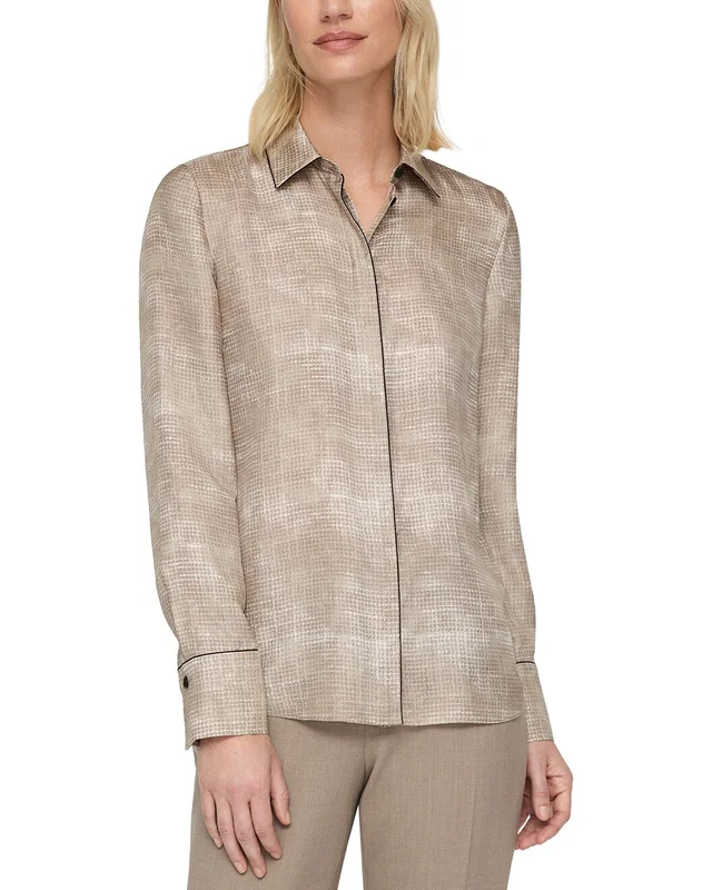 Lafayette 148 New York Scottie Silk Blouse, image 1 of 1 from Rue La La
