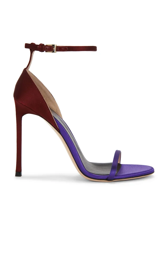 TOM FORD Satin Ankle Strap Sandal in Purple from FWRD, photo 1 of 1