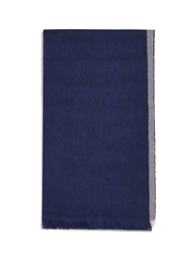 Brunello Cucinelli Cashmere Scarf — Blue Scarfs in Blue Cashmere from HEWI