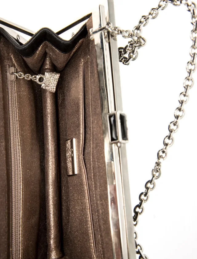 Judith Leiber Crystal Minaudière in black Leather from The RealReal, photo 6 of 6