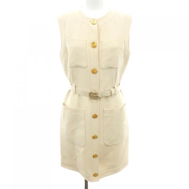 Gucci Dress Beige in Beige from The Reluxe