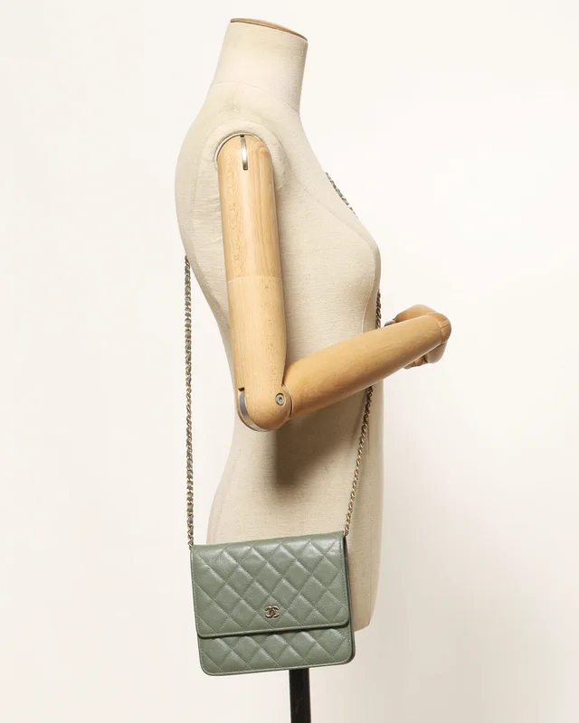 Chanel Square Caviar Wallet On Chain Bag in Caviar leather from A Retro Tale, photo 12 of 12