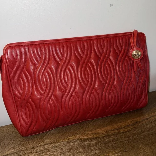 Fendi Women's Clutch bags - Red in red from Depop, photo 1 of 1