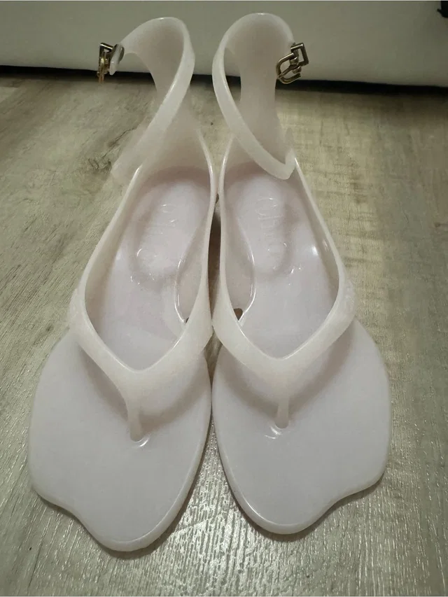 Chloé Jelly Sandals - Worn Twice During This Summer in white from Poshmark